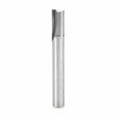 Amana Tool 43812 Vollhartmetall gerade Plunge 1/4 D x 1/2 CH x 1/4 SHK x 2 Zoll lang Router Bit