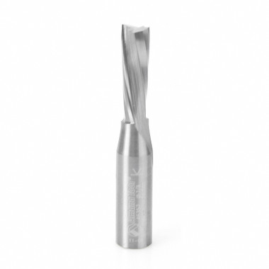 Amana Tool 46357 CNC Solid Carbide Spiral Plunge for Solid Wood 3/8 D x 1-1/4 CH x 1/2 SHK x 3 Inch Long Down-Cut Router Bit