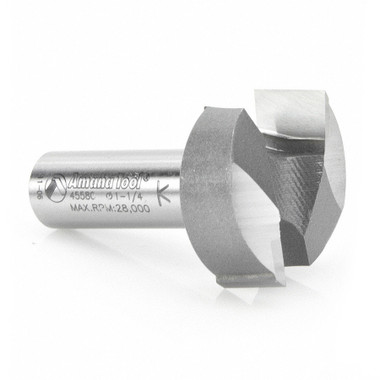 Amana Tool 45580 Hartmetall bestückt Mortising 1-1/4 D x 1/24 CH x 1/2 Zoll SHK Router Bit