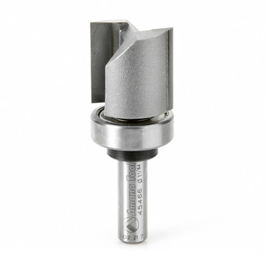 Amana Tool 45466 Carbide Tipped Flush Trim Plunge Template 1 Inch D x 1 Inch CH x 3/8 SHK w/ Upper Ball Bearing Router Bit