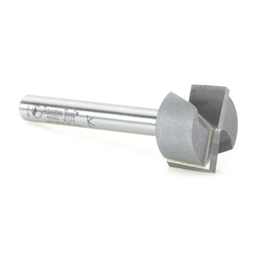 Amana Tool 45560 Carbide Tipped Bottom Cleaning 3/4 D x 7/16 CH x 1/4 Inch SHK Upshear Design Router Bit