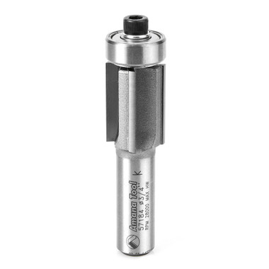 Amana Tool 57184 Hartmetall bestückt Super Flush Trim 3/4 D x 1 Zoll CH x 1/2 SHK x 4-Flute Router Bit