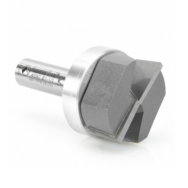 Amana Tool 45567 Carbide Tipped Bottom Cleaning 1-1/2 D x 5/8 CH x 1/2 Inch SHK w/ Upper Ball Bearing & Upshear Design Router Bit