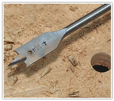 Timberline 604-910 Spade Bit with Spurs 3/4 D x 16 Inch Long with 1/4 Quick Release Hex SHK