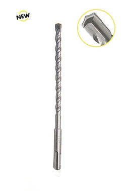 Timberline 613-176 Carbide Tipped Masonry SDS PLUS Drill Bit 3/8 D x 10 Inch Cut Length x 12 Inch Long