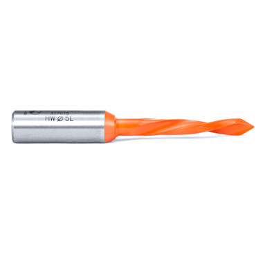 Amana Tool 317015 Solid Carbide Through-Hole Dowel Drill Boring Bit L/H 5mm D x 70mm Long x 10x25mm SHK