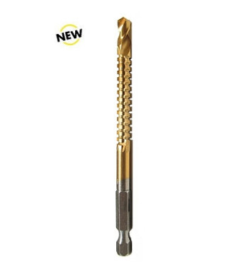 Timberline 608-102 Titanium Coated HSS Drill Saw 1/4 D x 1-1/2 CH x 4-1/4 Long x 1/4 Quick Release Hex SHK