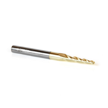 CNC Carving Tapered Ball Nose - Amana Tool 46286, 3 Flute ZrN Coated