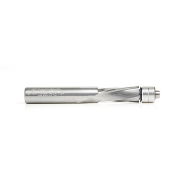 Amana Tool 46400 Solid Carbide UltraTrim Spiral 1/2 D x 1-1/4 CH x 1/2 SHK x 4 Inch Long w/ Double Lower BB Down-Cut Router Bit