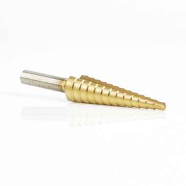 Timberline 608-780 Titanium Coated Step Drill 1/8-1/2 D x 1/4 Inch SHK