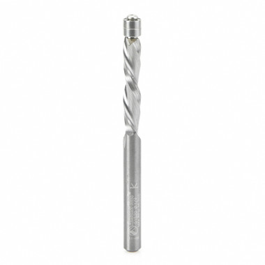 Amana Tool 51520 Solid Carbide Aluminum Flush Trim Down-Cut 1/4 D x 1-1/4 Cut Length x 1/4 SHK x 3-5/16 Inch Long Router Bit