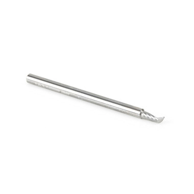 Amana Tool 51471 CNC SC Spiral O Single Flute, Corte de Aluminio 1/8 D x 1/4 CH x 1/8 SHK x 1-1/2 Pulgada de Largo Broca para Fresadora con Acabado Espejo
