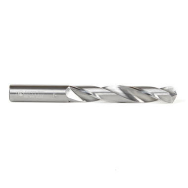 Amana Tool SCFD-124 Solid Sub Micrograin Carbide 4 Facet Point 118 Deg x 1/2 D x 3 Cut Length x 1/2 SHK x 4-3/4 Inch Long Jobber Length Fractional Drill