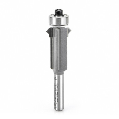 Amana Tool 47160 Carbide Tipped Flush Trim V Groove 5/8 D x 1 Inch CH x 1/4 SHK w/ Lower Ball Bearing Router Bit