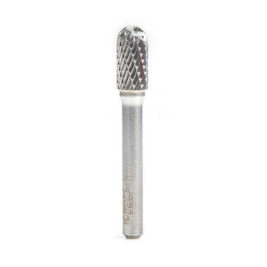 Herramienta Amana BURS-122 Fresa de Doble Corte SC 3/8 D x 3/4 CH x 1/4 SHK x 2-1/2 Pulgadas de Largo