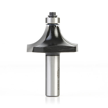 Timberline 320-54 Carbide Tipped Corner Rounding 5/8 R x 1-3/4 D x 7/8 CH x 1/2 Inch SHK w/ Lower Ball Bearing Router Bit
