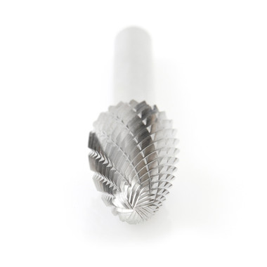 Amana Tool BURS-144 Fresa SF de Doble Corte con Cabeza SC en Forma de Árbol 1/2 D x 1 CH x 1/4 SHK x 2-3/4 Pulgadas de Largo