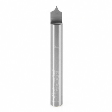 Amana Tool 56125 Solid Carbide Point Cutting Roundover 1/8 R x 1/4 D x 5/16 CH x 1/4 SHK x 2 Inch Long Router Bit for Beadboards