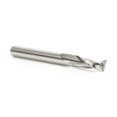 Amana Tool HSS1634 Fresa espiral de aluminio de doble filo 1/4 D x 3/4 CH x 1/4 pulg SHK para fresadora