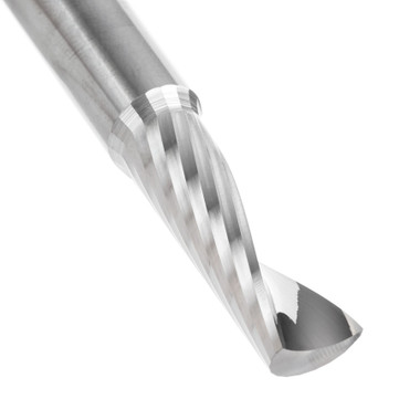 Amana Tool 57327 SC Metric CNC Spiral O Single Flute, Plastic Cutting 10 D x 30 CH x 10 SHK x 76mm Long Up-Cut Router Bit with Mirror Finish