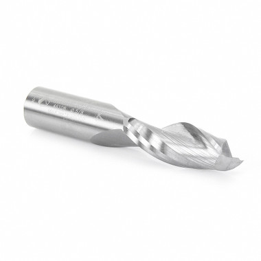 Amana Tool 46329 SC Fresa en espiral de 1/2 D x 2 CH x 1/2 SHK x 4 pulgadas de largo y 2 canales de corte ascendente