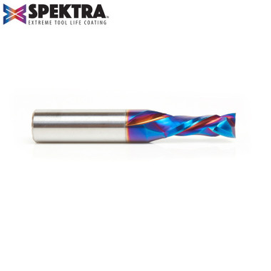 Amana Tool 46174-K CNC Solid Carbide Spektra Coated Compression Spiral 3/8 D x 1 CH x 1/2 SHK x 3 Inch Long 2 Flute Router Bit (Replaces item no. 46161)