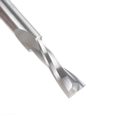 Amana Tool 46259S CNC Solid Carbide Spiral Plunge for Solid Wood 3/8 D x 1-1/4 CH x 3/8 SHK x 3-1/4 Inch Long Up-Cut Router Bit