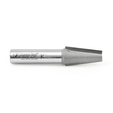 Amana Tool 42424 Carbide Tipped Patternmakers 7 Deg x 13/16 D x 1-1/4 CH x 1/2 Inch SHK Router Bit