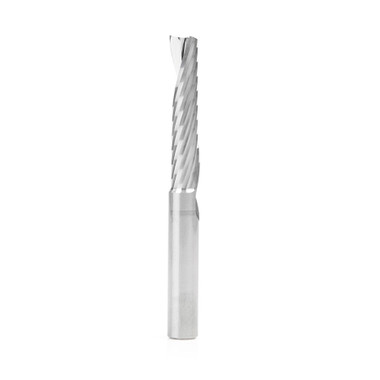 Amana Tool 57326 Metric SC Spiral O Single Flute, Plastic Cutting 8 D x 38 CH x 8 SHK x 76mm Long Up-Cut CNC Router Bit with Mirror Finish
