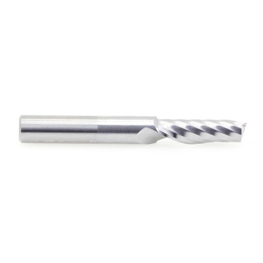 Amana Tool 51404 CNC SC Espiral O Flauta, Corte de Plástico 1/4 D x 3/4 CH x 1/4 SHK x 2 Pulgadas de Largo Fresa de Corte Ascendente con Acabado Espejo