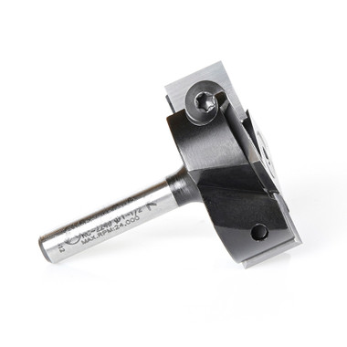 Amana Tool RC-2253 Insert Mini Surfacing & Rabbeting Flycutter 2+2 Flute Design 1-1/2 D x 1/2 Inch CH x 12mm SHK Router Bit, Includes 2 Each of HMA-12 and HCK-70