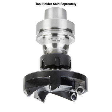 Amana Tool RC-2259 CNC Spoilboard Insert Carbide 5 Wing, Surfacing, Planing, Flycutting & Slab Leveler 3-27/32 Diameter x 3/4 SHK Router Bit