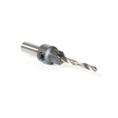 Amana Tool 55206XL High Performance Carbide Tipped Countersink with AlTiN Coating, 25/64 D x 5/32 Drill D x 5/16 Round SHK, Includes HSS M2 Fully Ground Drill Bit
