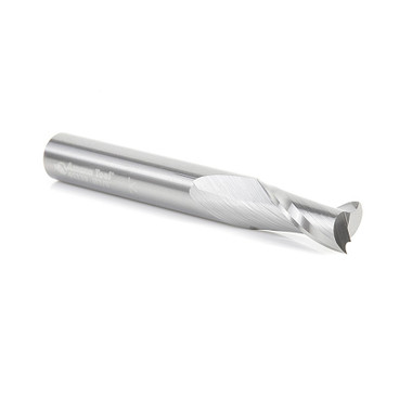 Amana Tool 46339 Solid Carbide Spiral 2 Flute Plunge 3/8 D x 7/8 CH x 3/8 SHK x 3 Inch Long Up-Cut Router Bit