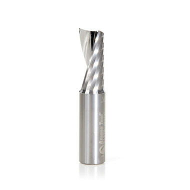 Amana Tool 51379 CNC SC Spiral O Single Flute, Aluminum Cutting 1/2 D x 1-1/8 CH x 1/2 SHK x 2-1/2 Inch Long Up-Cut Router Bit with Mirror Finish