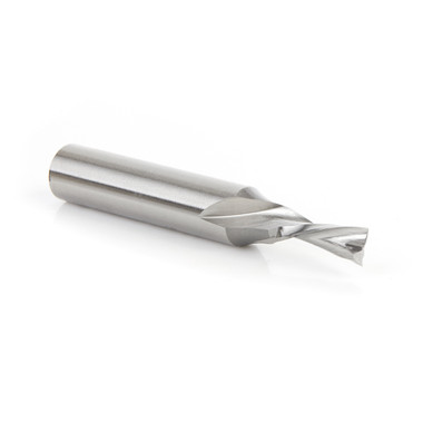 Amana Tool HSS1657 HSS Spiral Aluminum Cutting Double Flute Down-Cut 5/16 D x 3/4 CH x 1/2 SHK 3-1/4 Inch Long Router Bit