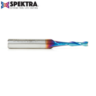 Amana Tool 46100-K SC Spektra Extreme Tool Life Coated Spiral Plunge 1/8 Dia x 1/2 CH x 1/4 SHK 2 Inch Long Up-Cut Router Bit