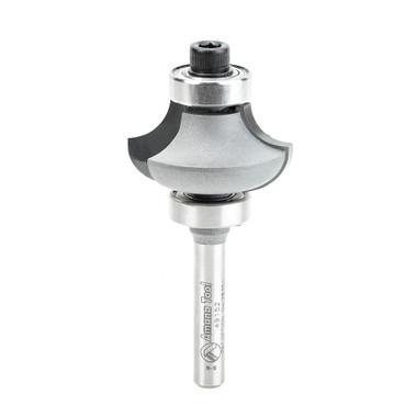 Amana Tool 49152 Matching Corner Round/Cove 5/16 R x 1-1/4 D x 21/32 CH x 1/4 Inch SHK w/ Double Ball Bearing Router Bit