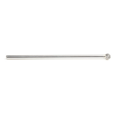 Herramienta Amana BURS-156 Cabeza esférica SC 3/8 D x 5/16 CH x 1/4 SHK x 6-3/8 Pulgadas de largo Fresa SD de doble corte