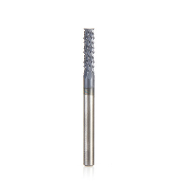 Amana Tool 48050-E High Performance End Mill 1/8 D x 1/2 CH x 1/8 SHK x 1-1/2 Inch Long SC Fiberglass and Composite Cutting AlTiN Coated Router Bit