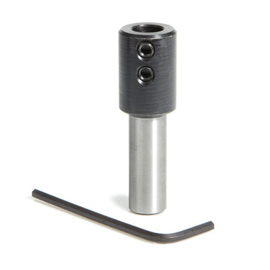 Amana Tool 47638 Mango de 1/2 pulgada x diámetro interior de 10 mm. Adaptador de broca/taladro para CNC Portaherramientas/columna estándar