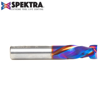 Amana Tool 46019-K CNC SC Spektra Extreme Tool Life Coated Mortise Compression Spiral 1/2 D x 1 CH 1/2 SHK 3 Inch Long 2 Flute Router Bit