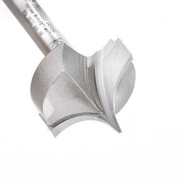 Amana Tool 56144 Hartmetall bestückt Spitze schneiden Roundover 1/2 R x 1 D x 3/4 CH x 1/4 SHK x 2 Zoll lang Router Bit für Beadboards