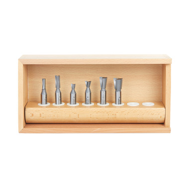 Amana Tool AMS-405 6-Pc Carbide Tipped Incra Dovetail Router Bit Set, 1/2 Inch Shank
