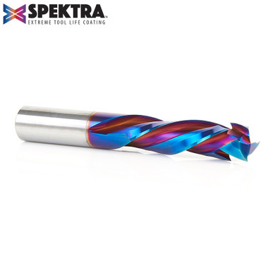 Amana Tool 46014-K CNC SC Spektra Extreme Tool Life Compression Spiral Coated 1/2 D x 1-5/8 CH x 1/2 SHK x 3-1/2 Inch Long 3 Flute Router Bit