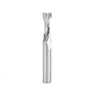 Amana Tool 51768 SC CNC Espiral Doble Filo en O, Corte de Plástico 1/4 Dia x 3/4 CH x 1/4 Vástago x 2 Pulgadas de Largo Fresa de Corte Ascendente