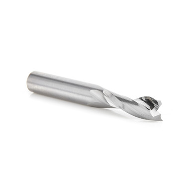 Amana Tool 51768 SC CNC Espiral Doble Filo en O, Corte de Plástico 1/4 Dia x 3/4 CH x 1/4 Vástago x 2 Pulgadas de Largo Fresa de Corte Ascendente