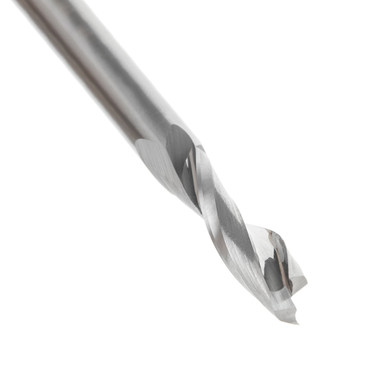 Amana Tool 51769 SC Fresa CNC espiral de doble filo en O, corte de plástico 1/4 Dia x 1 CH x 1/4 Vástago x 2-1/2 pulgadas de largo de corte hacia arriba