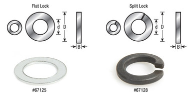 Steel Flat Lock Washers