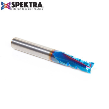 Amana Tool 46151-K CNC SC Spektra Extreme Tool Life Coated Phenolic, Resin and Composite Cutting with Chipbreaker Slow Helix Up-Cut 3/8 D x 1 CH x 3/8 SHK x 3 Inch Long x 3 Flute Router Bit